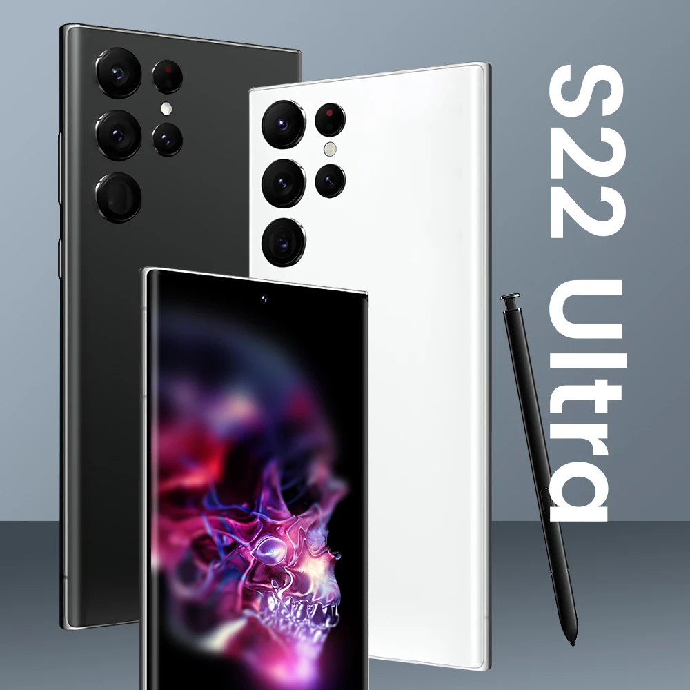 Celular S22 Ultra смартфон экран 7 2 дюйма Android 12 двойная карта HD 16 ГБ 512 Гб 4G |