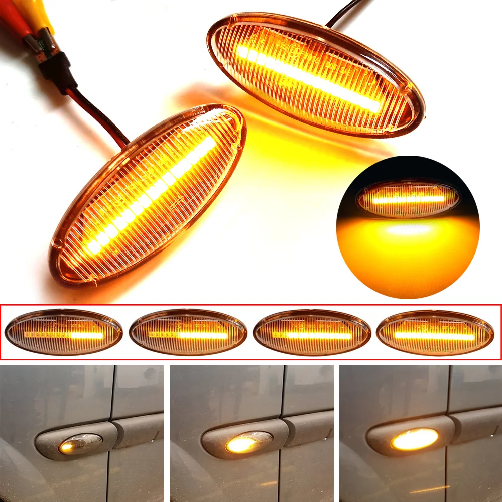 

Dynamic Turn Signal Repeater Lamp Indicator LED Side Marker Light For Opel Vauxhall Vectra B MK1 1995 1996 1997 1998-2002