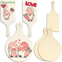 mini wooden cutting board diy wooden plank unpolished painting decorative wooden cutting board wood chips childrens day