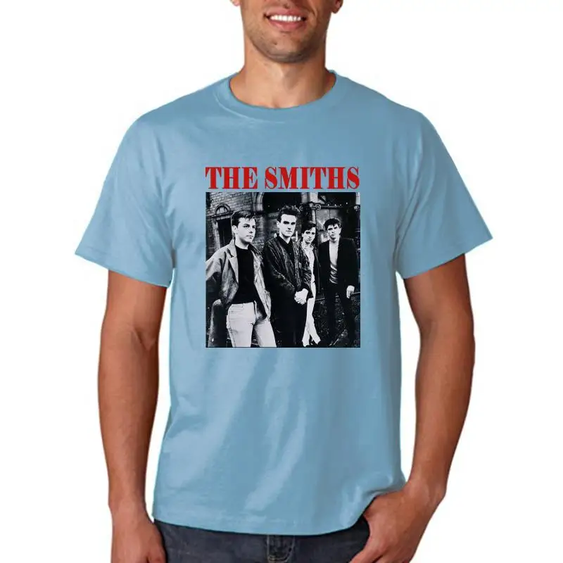 

Мужская Повседневная футболка The Smiths, универсальная летняя футболка свободного покроя в стиле хип-хоп с принтом Харадзюку и короткими рукав...