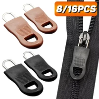 detachable metal zipper pull zipper repair kit tags zip fixer for clothes black zipper puller slider for home bag suitcase cloth