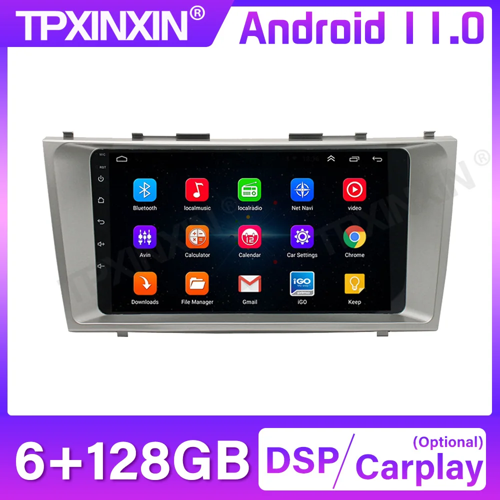 

6G 128G For Toyota Camry 2009 Android 10 Car Radio Stereo Car GPS Navigation Stereo Multimedia Player Tape Recorder IPS DSP