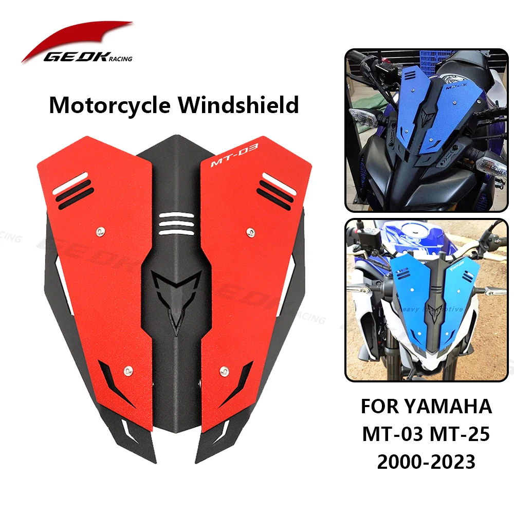 

Motorcycle Front Windshield For Yamaha MT 03 25 MT03 MT25 2020 2021 2022 CNC Aluminium Alloy Modified Accessories