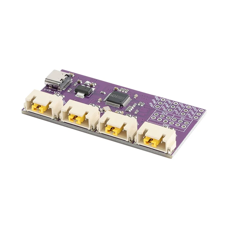 USB на 4-канальный последовательный порт TTL Интерфейс Type-C Высокоскоростной чип CH344 6