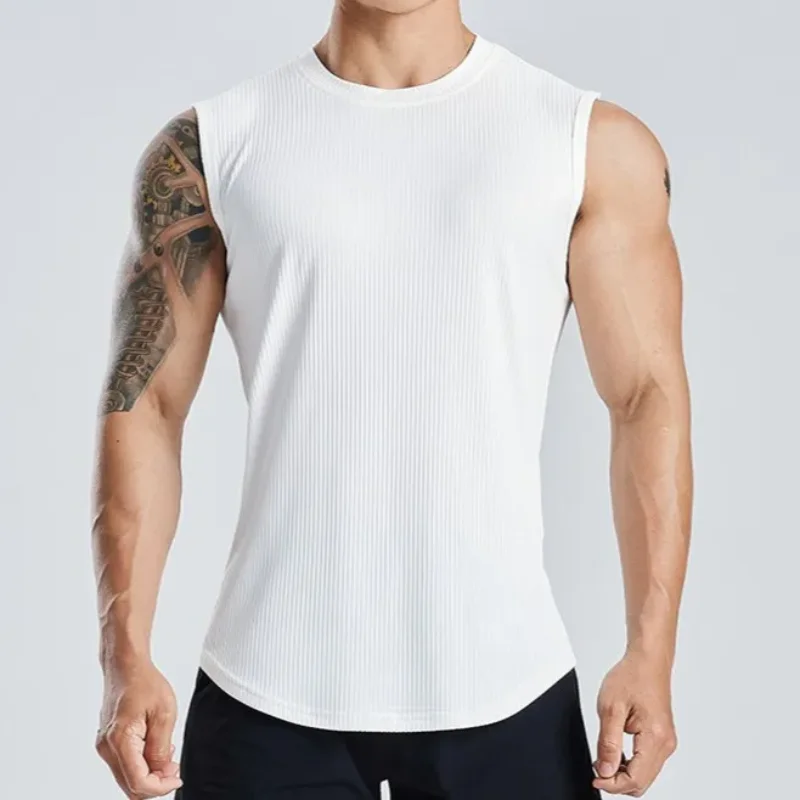 

Men Muscle Vests Cotton Underwear Sleeveless Tank Top Solid Muscle Vest Undershirts O-neck Gymclothing Bodybuilding Tank Tops