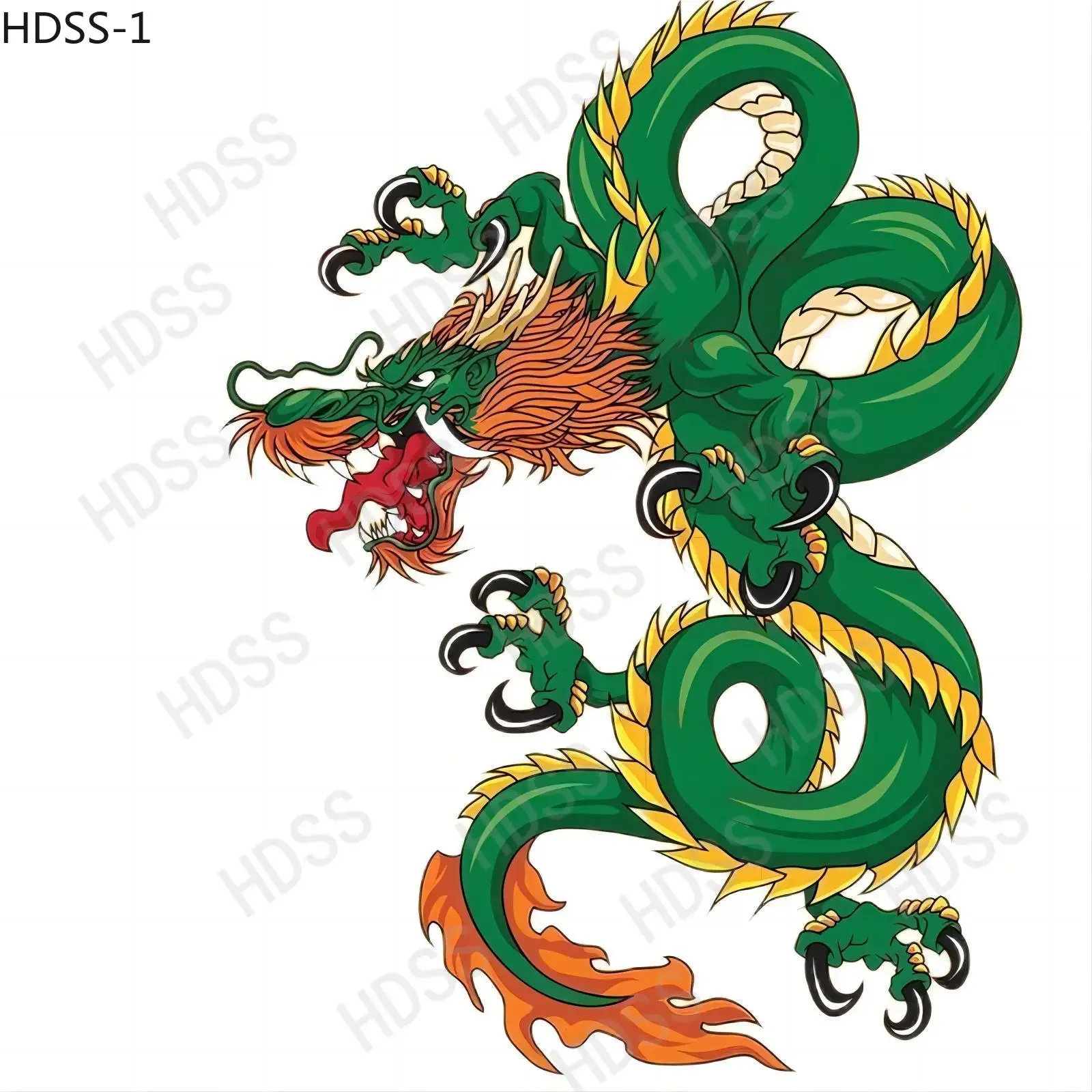 HDSS-украшения для автомобиля благоприятный Тенг китайский дракон наклейки