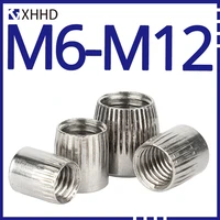 m6 m8 m10 m12 metal lock nuts cone nut knurled implosion expansion anti slip round screw cap 304 stainless steel hardware