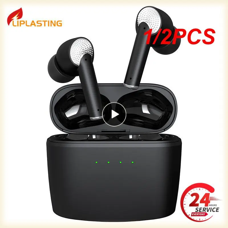 

1/2PCS Wireless Headphones 5.2 ANC Active Noise Cancelling TWS Earphones Deep Bass Earbuds 4-mic ENC Call For