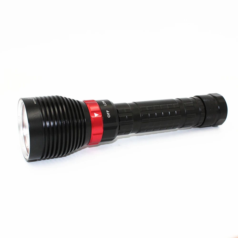 Светодиодный фонарик для дайвинга, 1 шт., 18650 лм, фонарик, Подводные водонепроницаемые фонарики с 2 батареями 26650 или