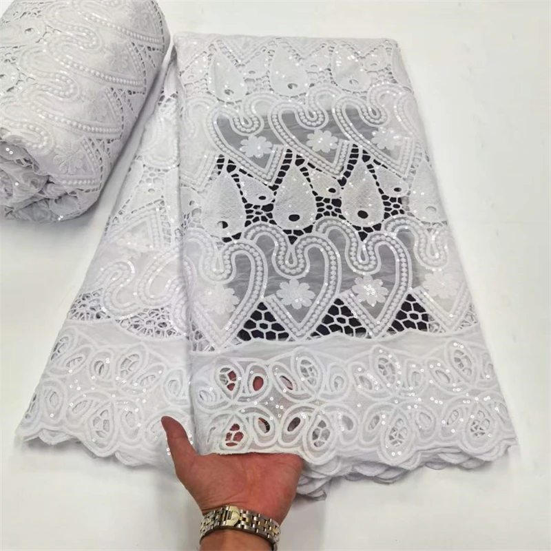 

Кружевная африканская кружевная ткань SJ с блестками 2022, высококачественный гипюр, французская нигерийская кружевная ткань для жениха, для шитья свадебного платья