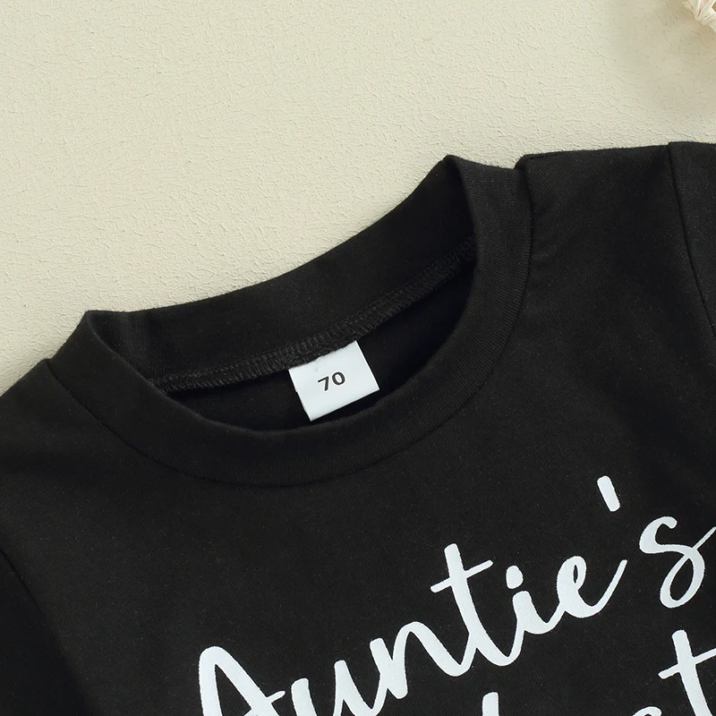 Летняя одежда для новорожденных мальчиков футболка с буквенным принтом