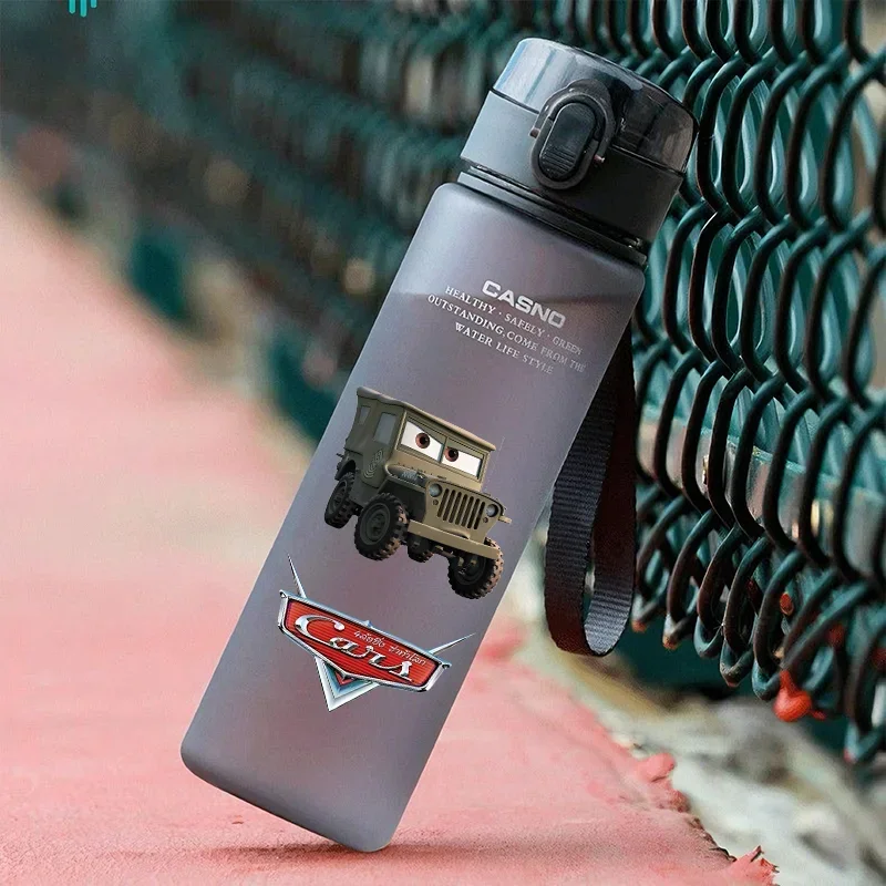 560 мл автомобили мультфильм большая емкость пластиковая бутылка для воды