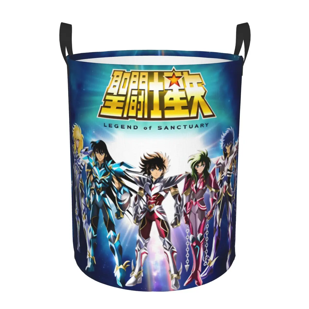 Фото Cygnus Hyoga Knights Of The Zodiac Pegasus Seiya Laundry Basket Shun Phoenix Ikki Clothes Hamper for Household Clothes Storage №1