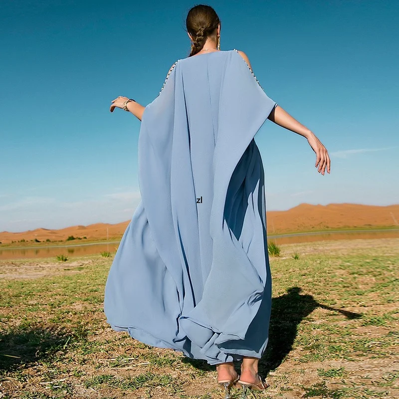 Ramadan Eid Mubarak Kaftan Dubai Abaya Turkey Islam Muslim Arabic Long Dress Abayas For Women Caftan Robe Musulmane Longue Femme