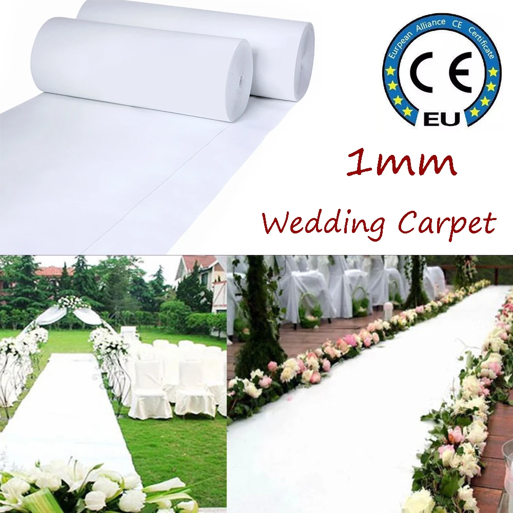 

1 MM Length Wedding Carpet Aisle Runner Red Carpet White Carpet Indoor Outdoor Event Party Wedding Aisle Runner Thickness