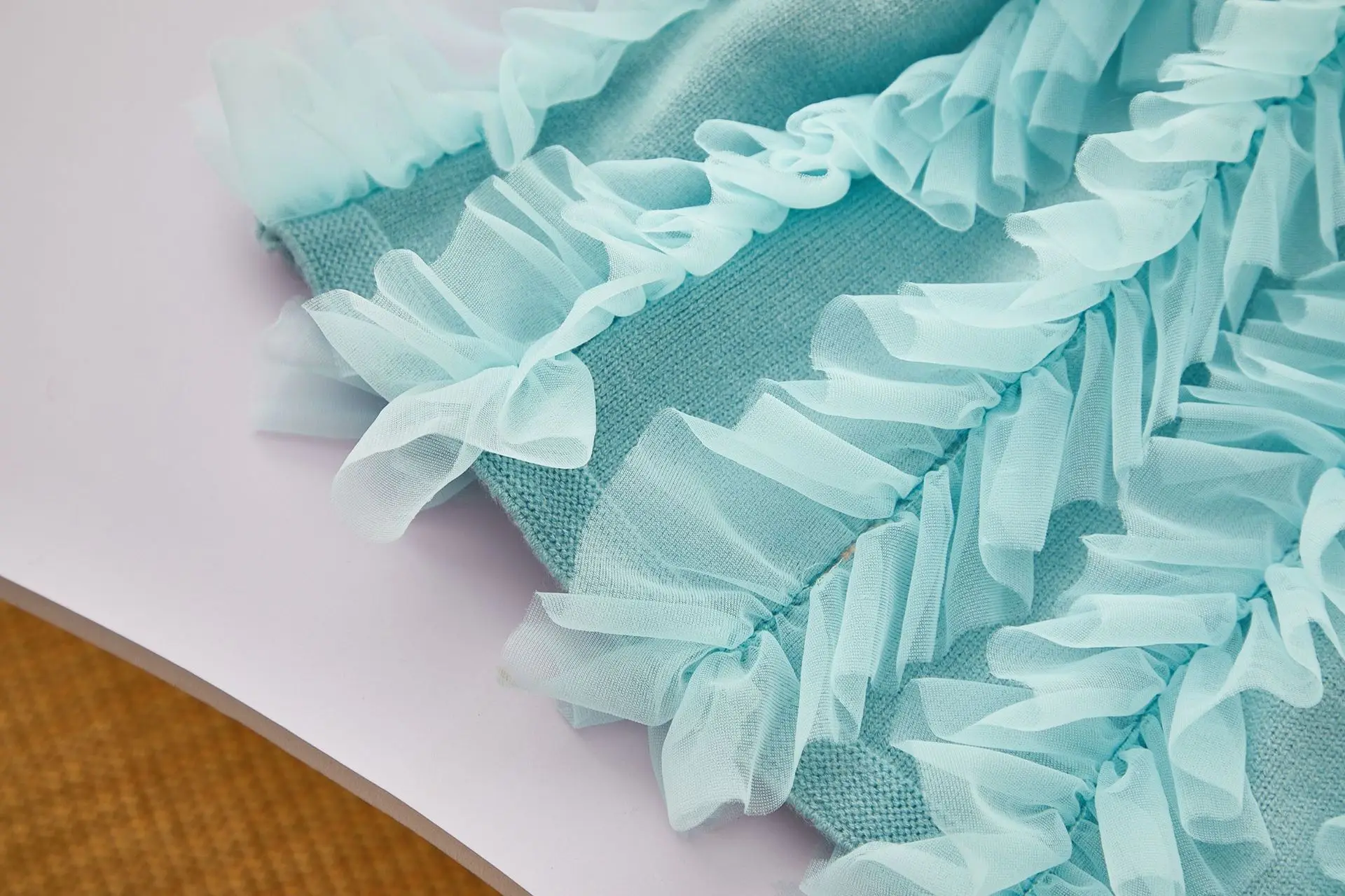 Зима 2024 платье для девочек синие милые платья дня рождения с длинными рукавами и