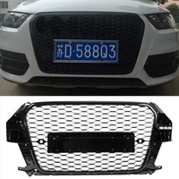 front racing grill black frame sport honeycomb engine grids car accessories for audi q3 sq3 2013 2015 not fit rsq3