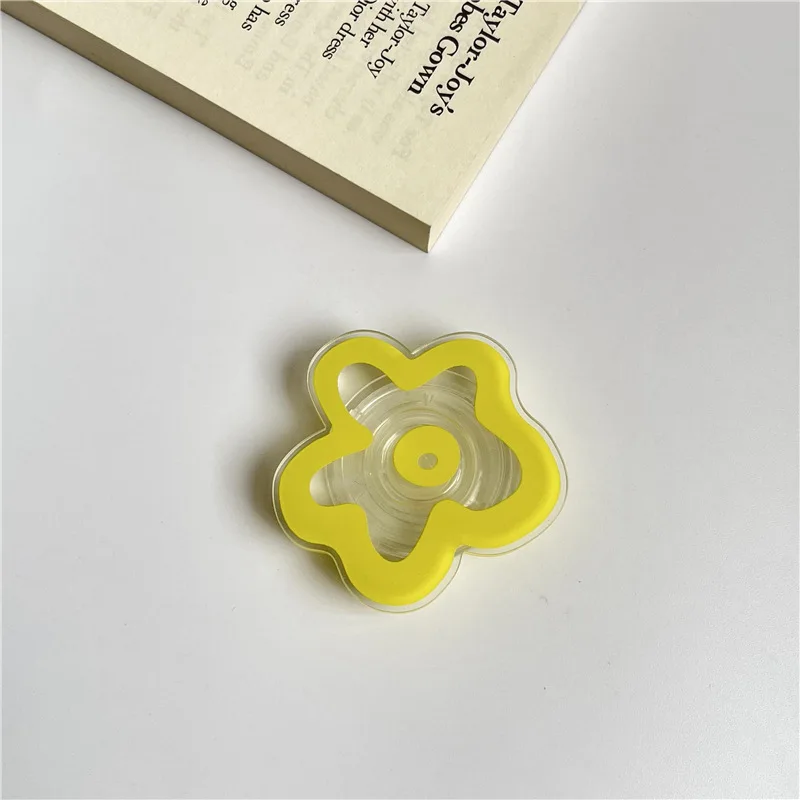 creative solid color small flower phone holder bedside grip tok holder handy hülle phone holder lazy mobile accessorie free global shipping