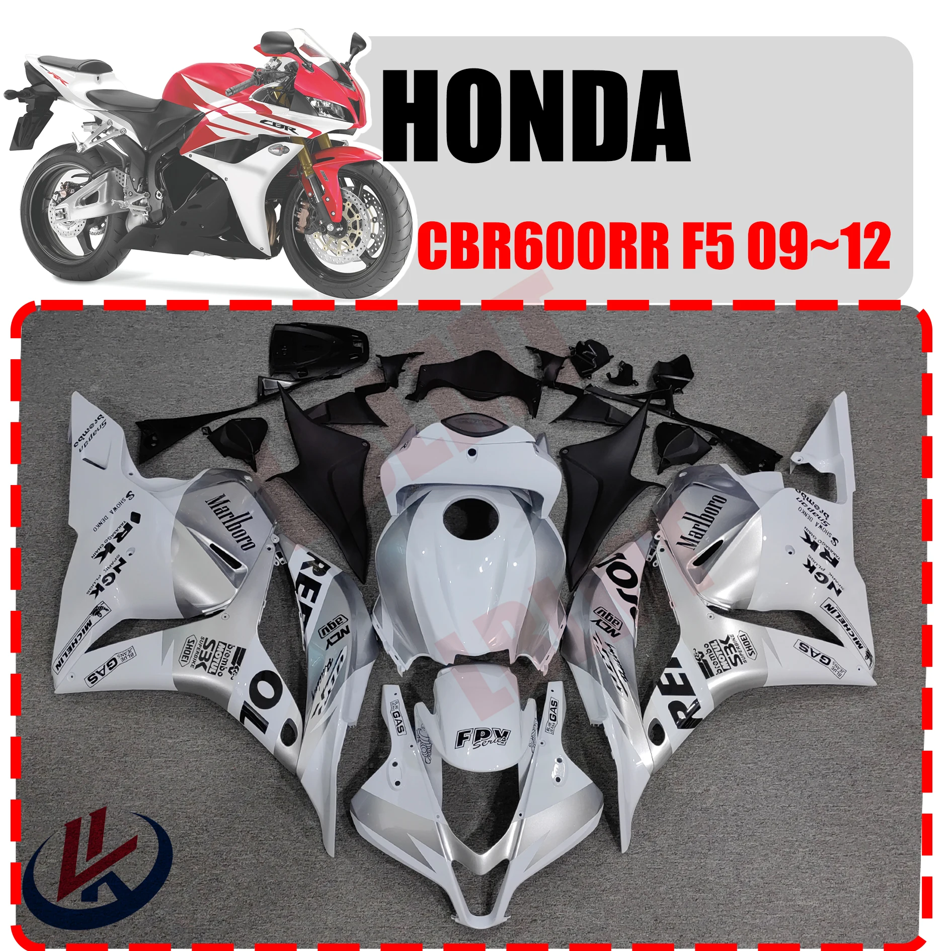 

Обтекатель на весь корпус мотоцикла для HONDA CBR600RR F5 2009 2010 2011 2012, обтекатель для HONDA CBR 600RR 2009 2010 2011 2012