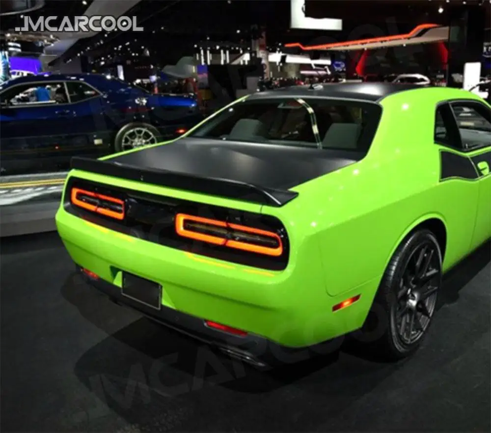 Carbon fiber / ABS Material Rear Lip Spoiler Fit for Dodge Challenger SPT A Style Auto Car Decoration 2011 - 2014 images - 6