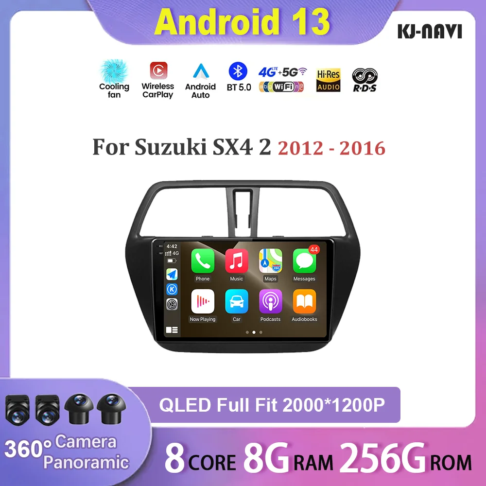 

For Suzuki SX4 2 S-Cross 2012 - 2016 Car Radio Multimedia Video Player Navigation stereo GPS Android 12 No 2din 2 din dvd