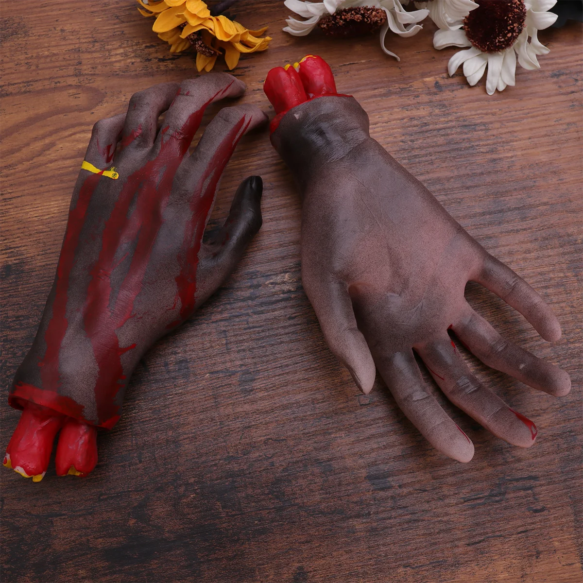 

Decorations Severed Hand Halloween Scary Creepy Fake Body Parts Ornaments