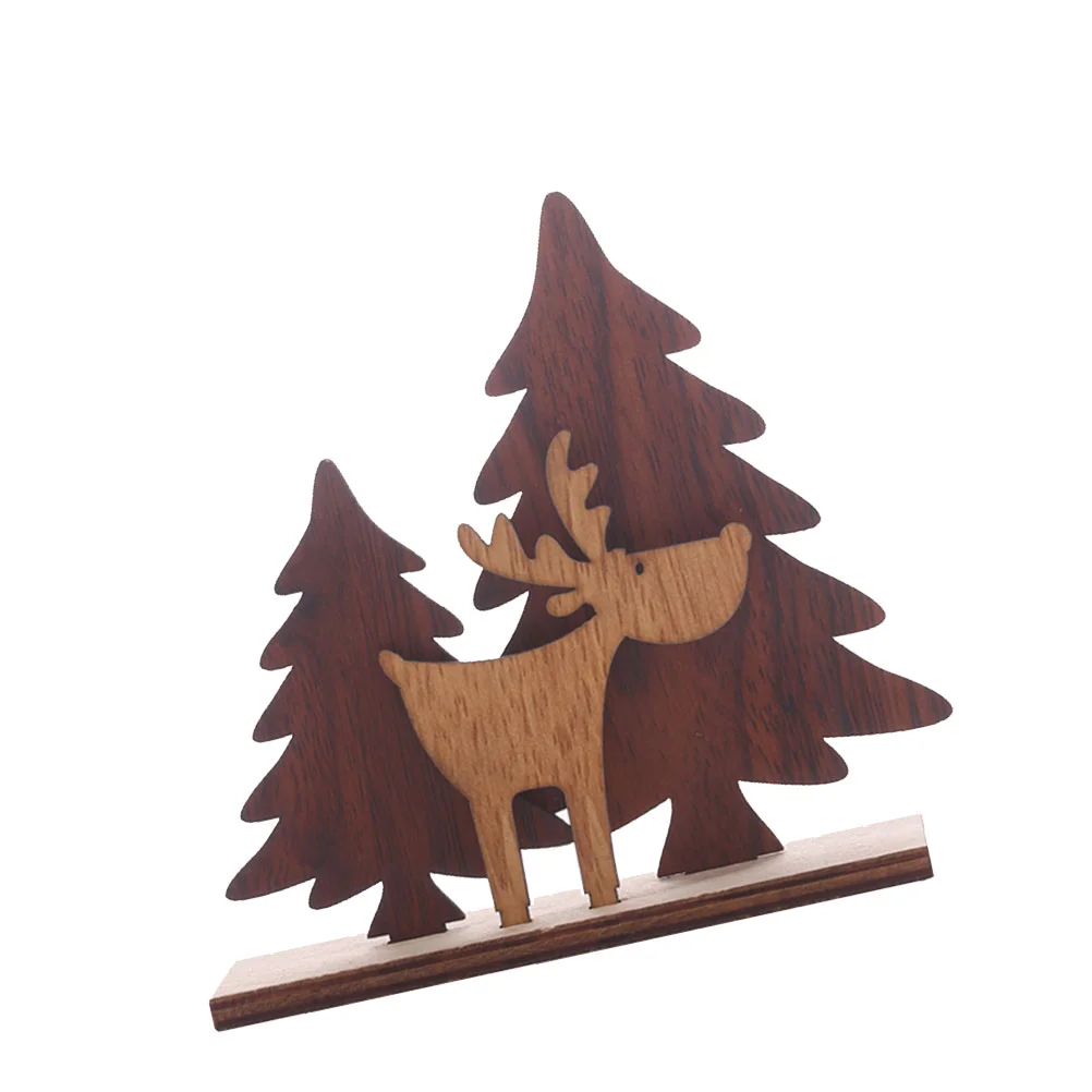

Christmas Wooden Figurine Reindeer Decorations Tableanimal Decoration Decor Party Holidays Wood Centerpiece Signsfigure