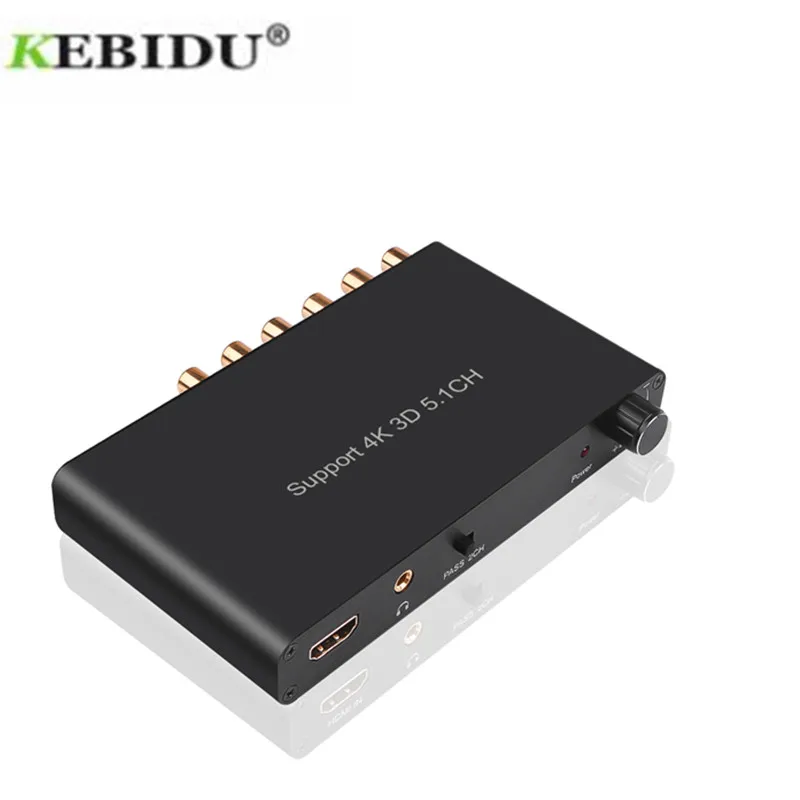 HDMI Audio Codec 5.1 4K 3D  Decode Extractor Coaxial to RCA AC3/DST to Amplifier  HDMI-compatible Converter  for PS4 DVD Player