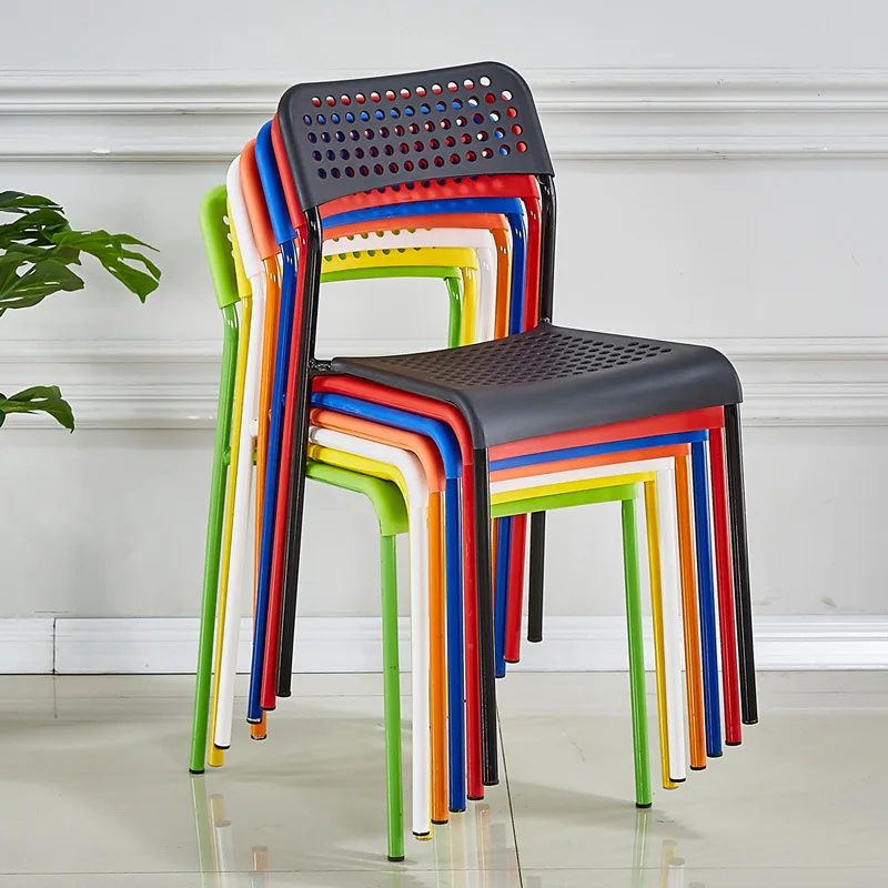 

Plastic Chair Home Modern Minimalist Office Chair Negotiation Meeting Training Chair Restaurant Back Chair Computer Chair