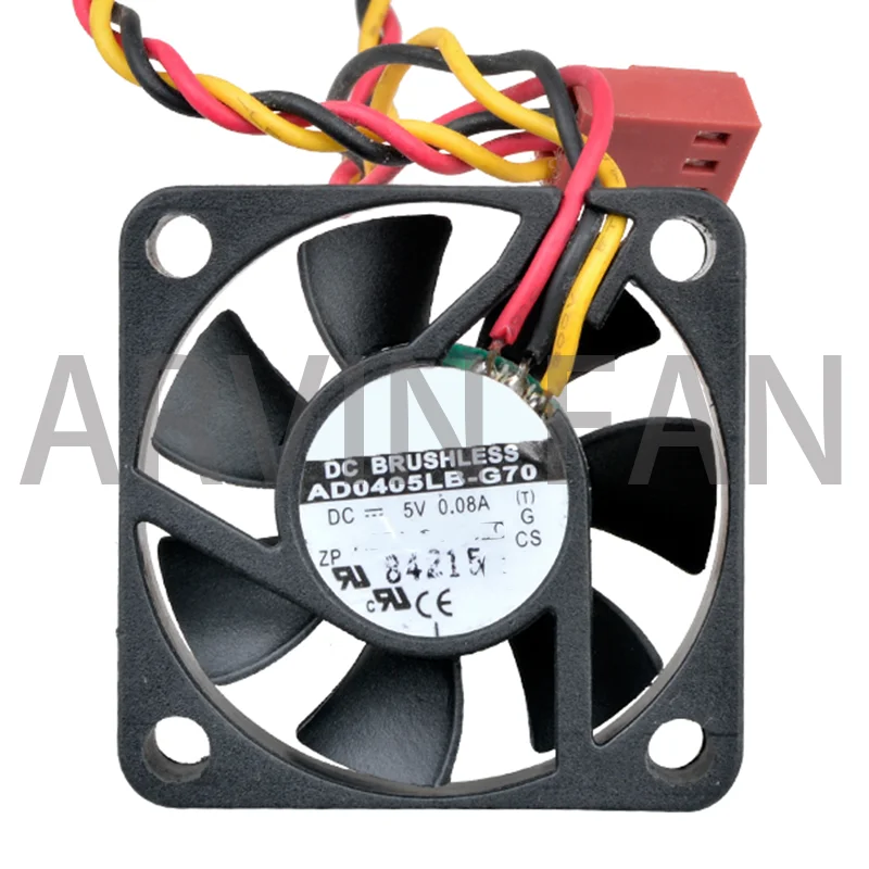 AD0405LB-G70 4 см 40 мм вентилятор 40x40x10 мм DC5V 0.08A 3-линейный двойной шарикоподшипник охлаждающий вентилятор для маленького чехол источник питания