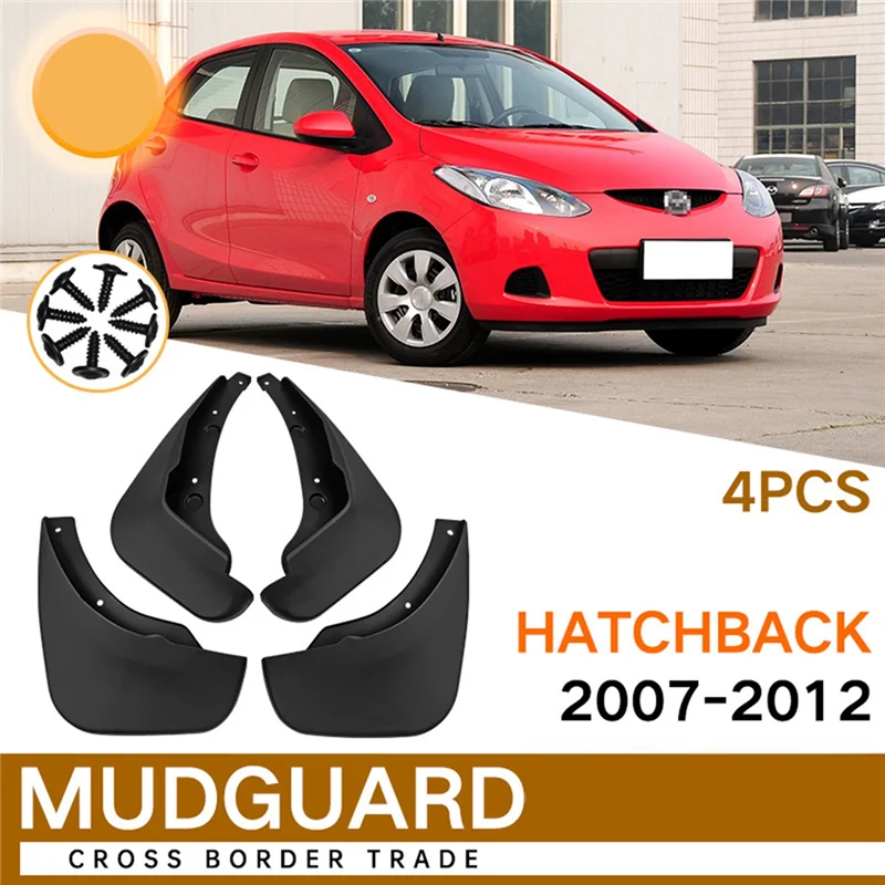 

Брызговики для хэтчбека Mazda 2 2007-2012, 4 шт.