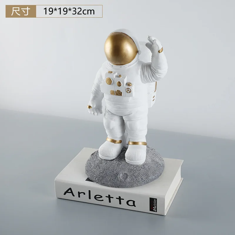 

Полимерная скульптура космонавта, современные креативные украшения астронавта для гостиной, дома, офиса, настольные украшения для винного шкафа, подарки
