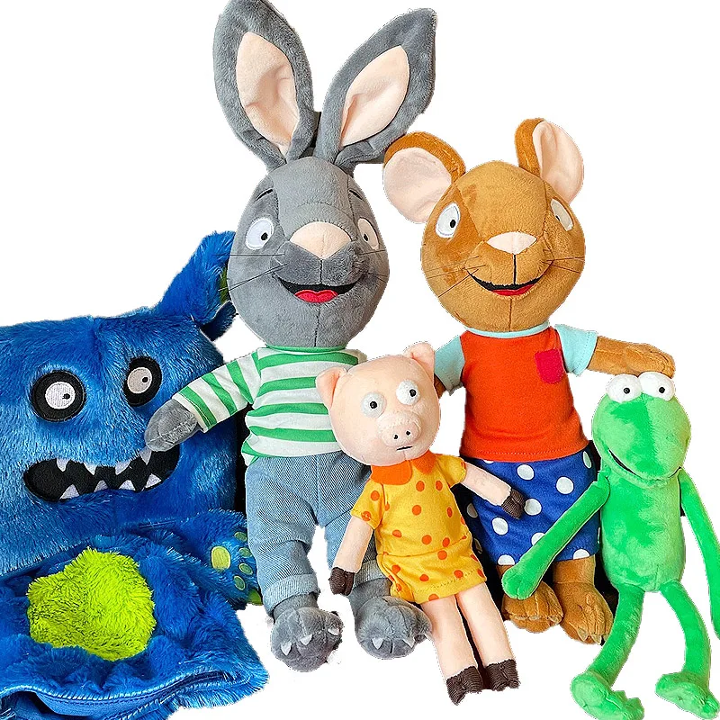 Posi Pig Soft Stuffed Animal Rabbit Mouse Plushie Dolls Birthday Gift For Kids