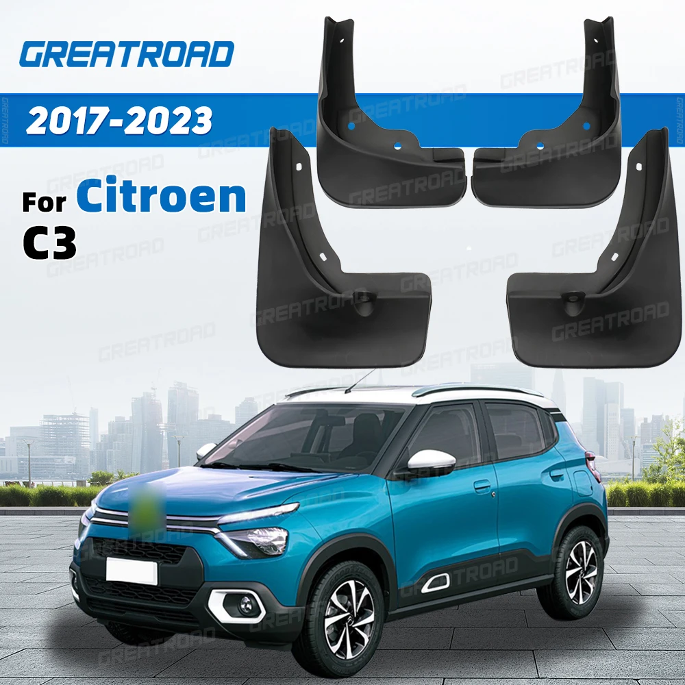 

4 шт. автомобильные брызговики для Citroen C3 Aircross 2017 ~ 2023 2018 2019 брызговики на крыло брызговики крышка аксессуары для колес