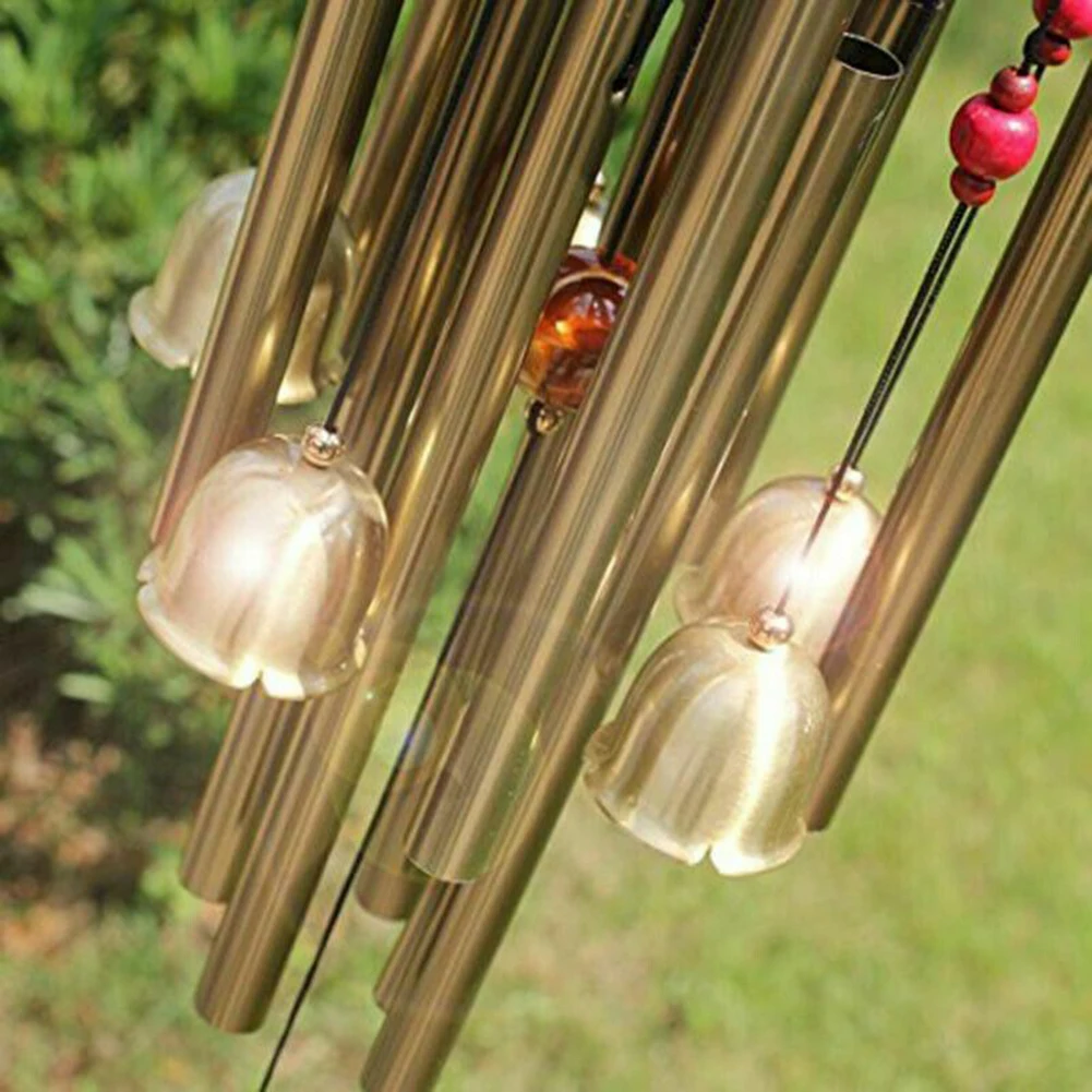 

Durable Practical Useful Wind Chime Metal Tubes Bells Ornament Outdoor/indoor Supply Yard Accessory Church Decoration