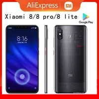 xiaomi mi 8 mi 8 pro mi 8 lite smartphone snapdragon 845 android cellphone fingerprint charging 18w 3400 mah