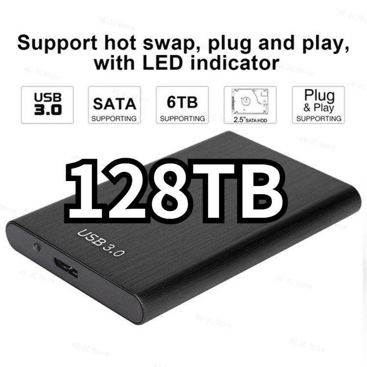 

High-speed Portable 128TB 2TB SSD External Hard Drive Mass Storage USB 3.0 Original Interface for Computer Notebook Laptops