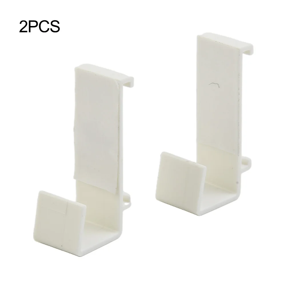 

For Bedroom Bracket Curtain Accessories 2-20x Blind Clamp Carrier Double Roller Plastic Sash Door Holder White