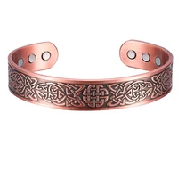 women pure copper magnetic bracelet benefits adjustable cuff healing energy copper bracelet men charms wholesale