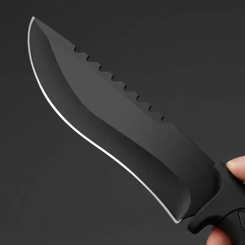 Портативный уличный тактический прямой нож 5CR15 стальной самооборона