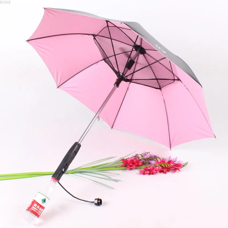 

Big umbrella Summer cooler creativity in vogue With the fan mist spray device umbrella sunscreen cooling umbrella spray water