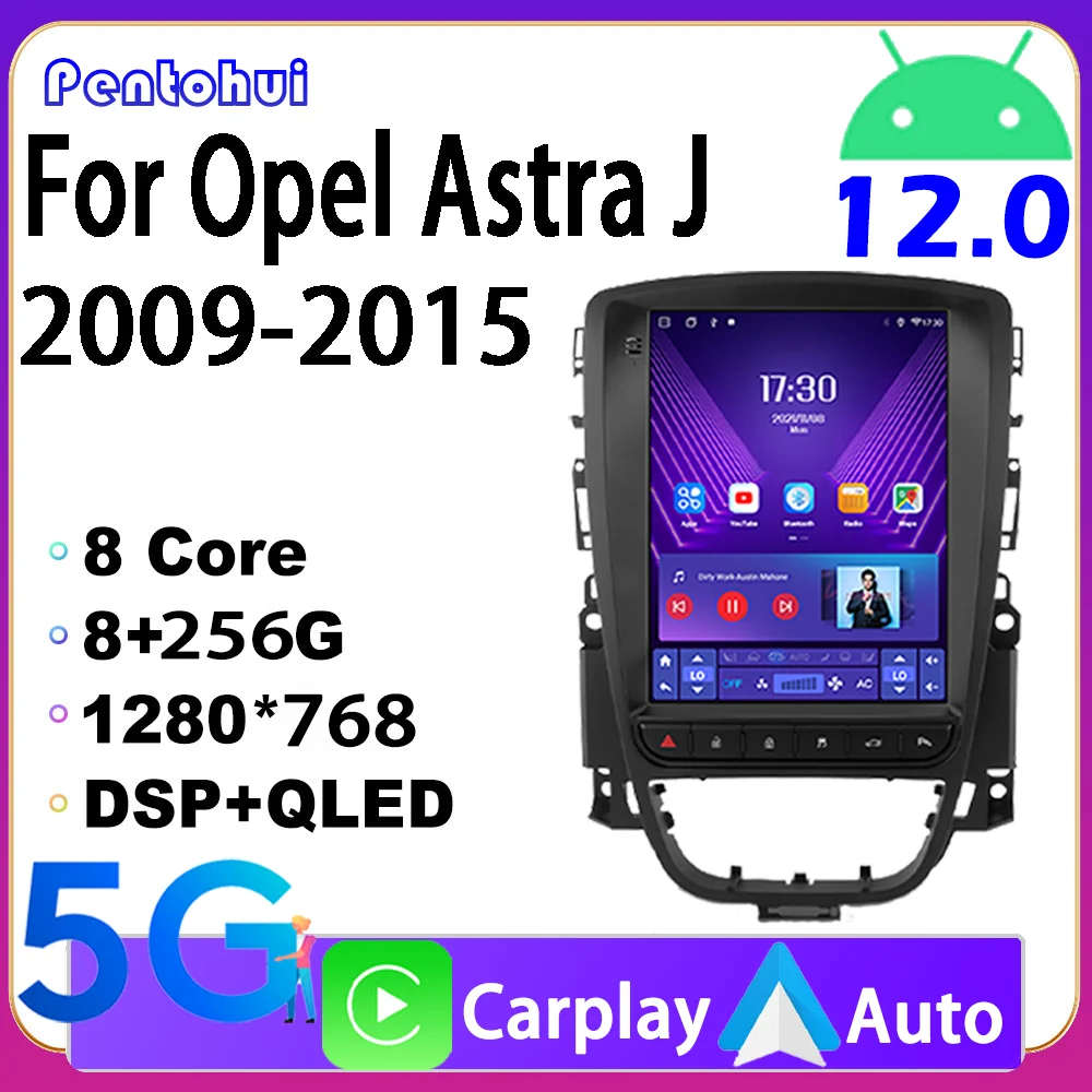 

Pentohoi Android 12 CarPlay Car Radio For Opel Astra J Buick Verano 2009-2015 Multimedia Player GPS Navigation HiFi Head Unit
