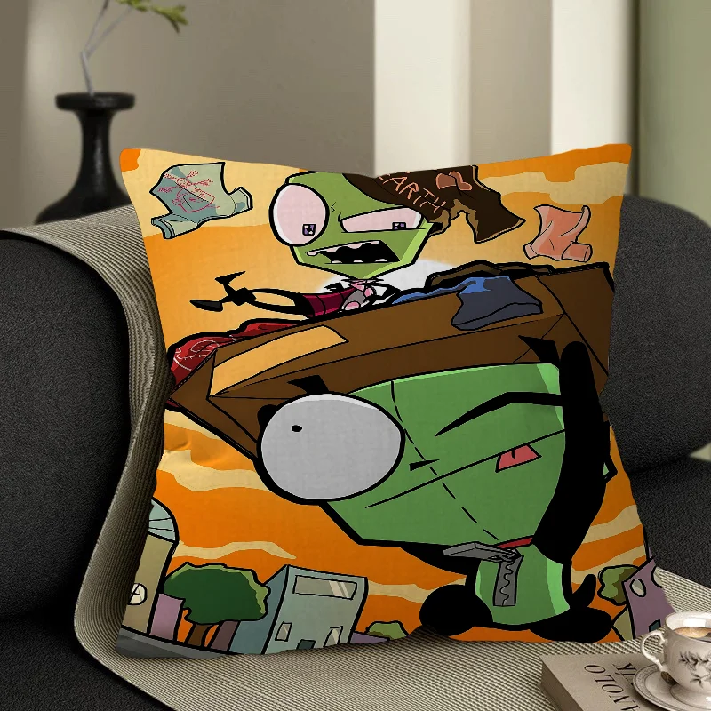 Фото Наволочка Invader Z-Zim, чехол для диванной подушки, украшение для дома, комнаты, детский подарок №5