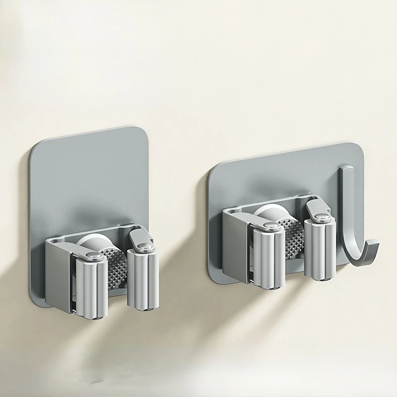 

1-10Pcs Multi-Purpose Hooks Mop Holder Wall Mounted Mop Organizer Broom Hanger Hook Bathroom Waterproof Wall Kitchen Hook
