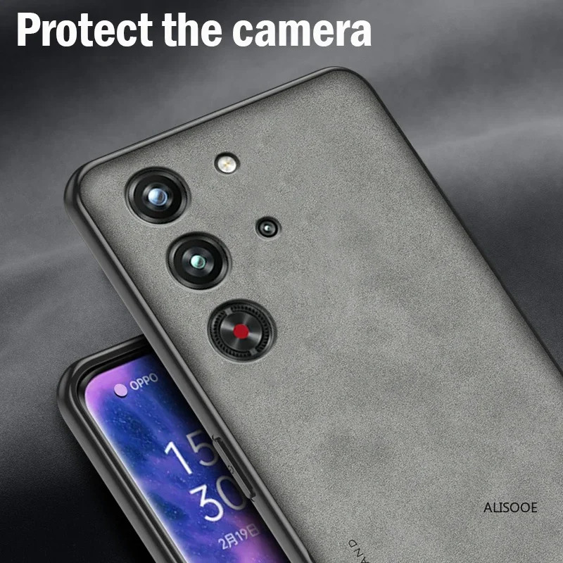 Frosted PU-Leather Funda for Nubia Red Magic 10 Pro Plus Case Matte Plastic Shockproof Back Cover RedMagic Pro+ |