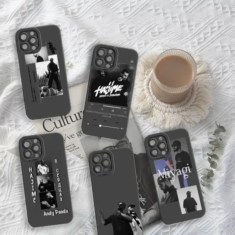 

Hajime MiyaGi Andy Panda rapper Phone Case For iPhone 13 12 11 Pro MAX Mini X XS XR 7 8 Plus Camera Lens Liquid Silicone
