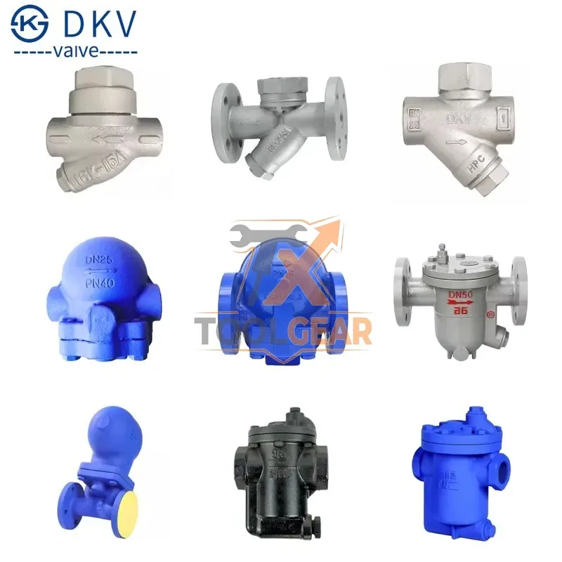 Фото Паровой конденсатоотводчик обратного типа DKV 982 WCB с резьбой BSPT NPT PN16, чугунный, производство Китай, 2026 г. №4