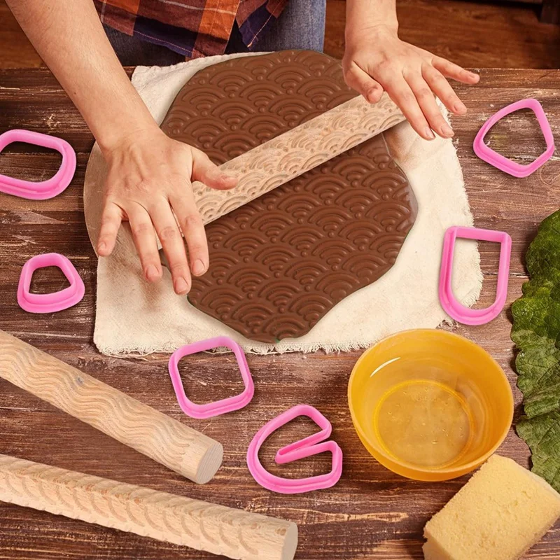 Резак для полимерной глины резак дерево изготовления сережек валик керамические