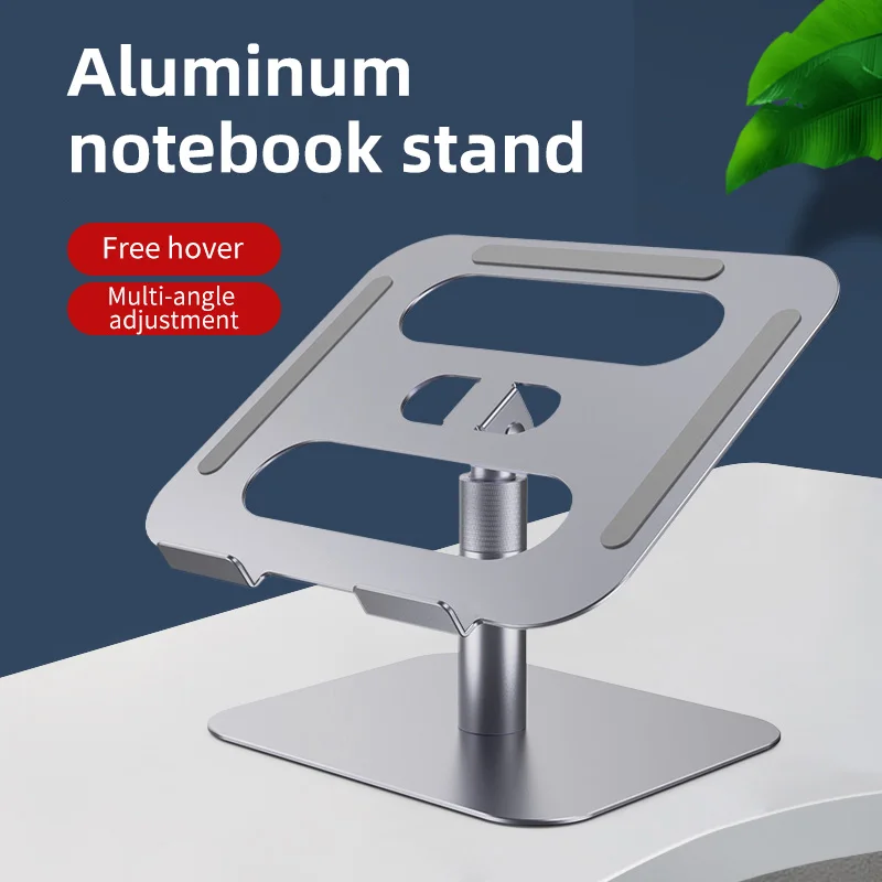 

Laptop Riser Stand Angle Adjustable Height 360 Rotating Aluminum Ergonomic Computer Notebook Stand Holder for MacBook Pro Air