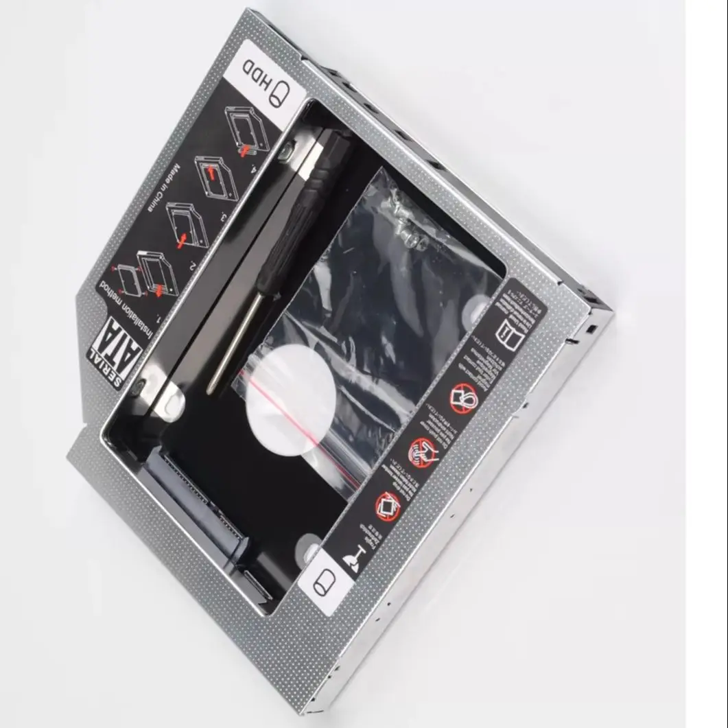 Фото Чехол для второй жесткого диска HDD SSD с оптическим отсеком для Samsung R580 R480 RF510 RF511 RC425 RC510 RC520 RC530 RC512-S02US 300e5c-s01pt №1